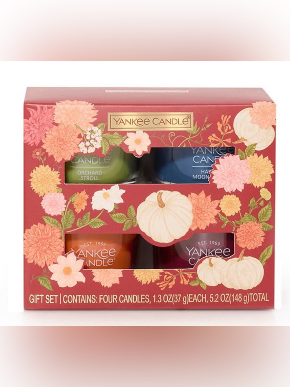 ππ YANKEE CANDLE LIMITED EDITION 4-PIECE FALL CANDLE GIFT SET. BRAND NEW IN BOX. - Picture 2 of 11
